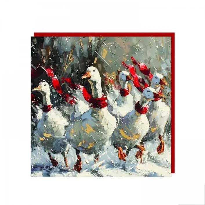 Artbeat Festive Geese Cards Pack of 6