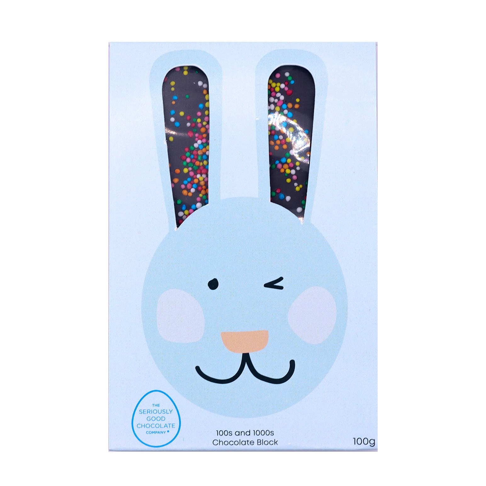 Seriously Good Chocolate Easter Tablet with 100s & 1000s - Bunny 100g