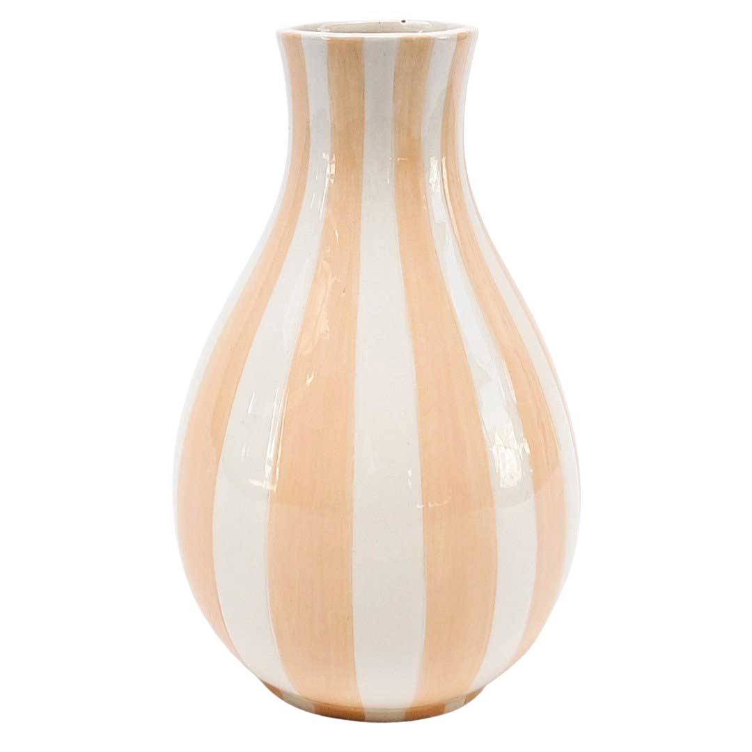 Urban Products Halcyon Stripe Vase Peach 18cm