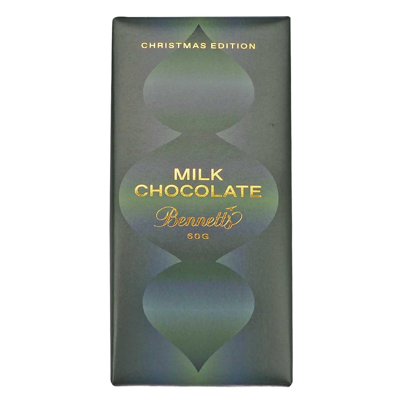 Bennetts of Mangawhai Christmas Collection Milk Chocolate Bar 60g