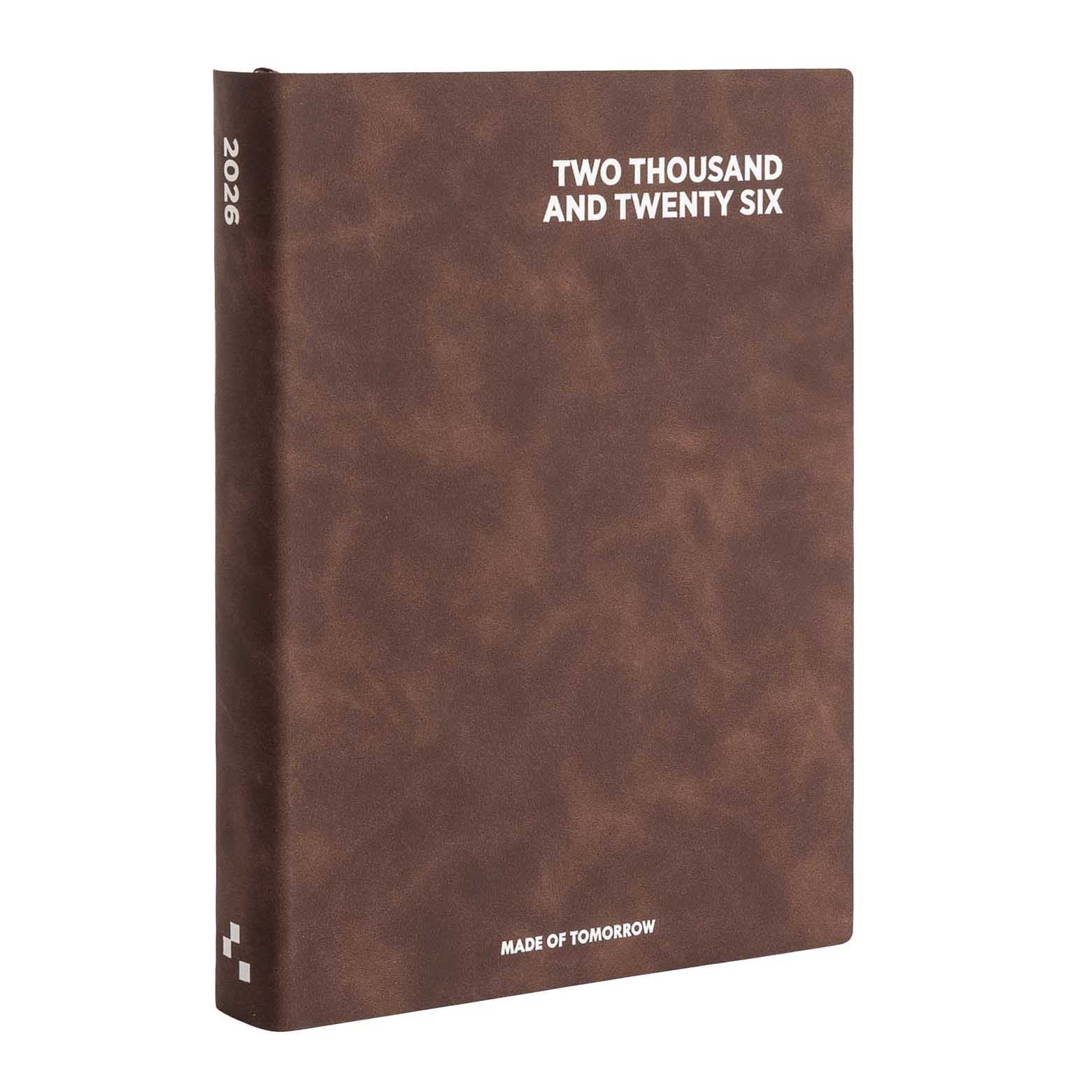 Made of Tomorrow 2026 A5 Daily Diary Faux Leather - Bark