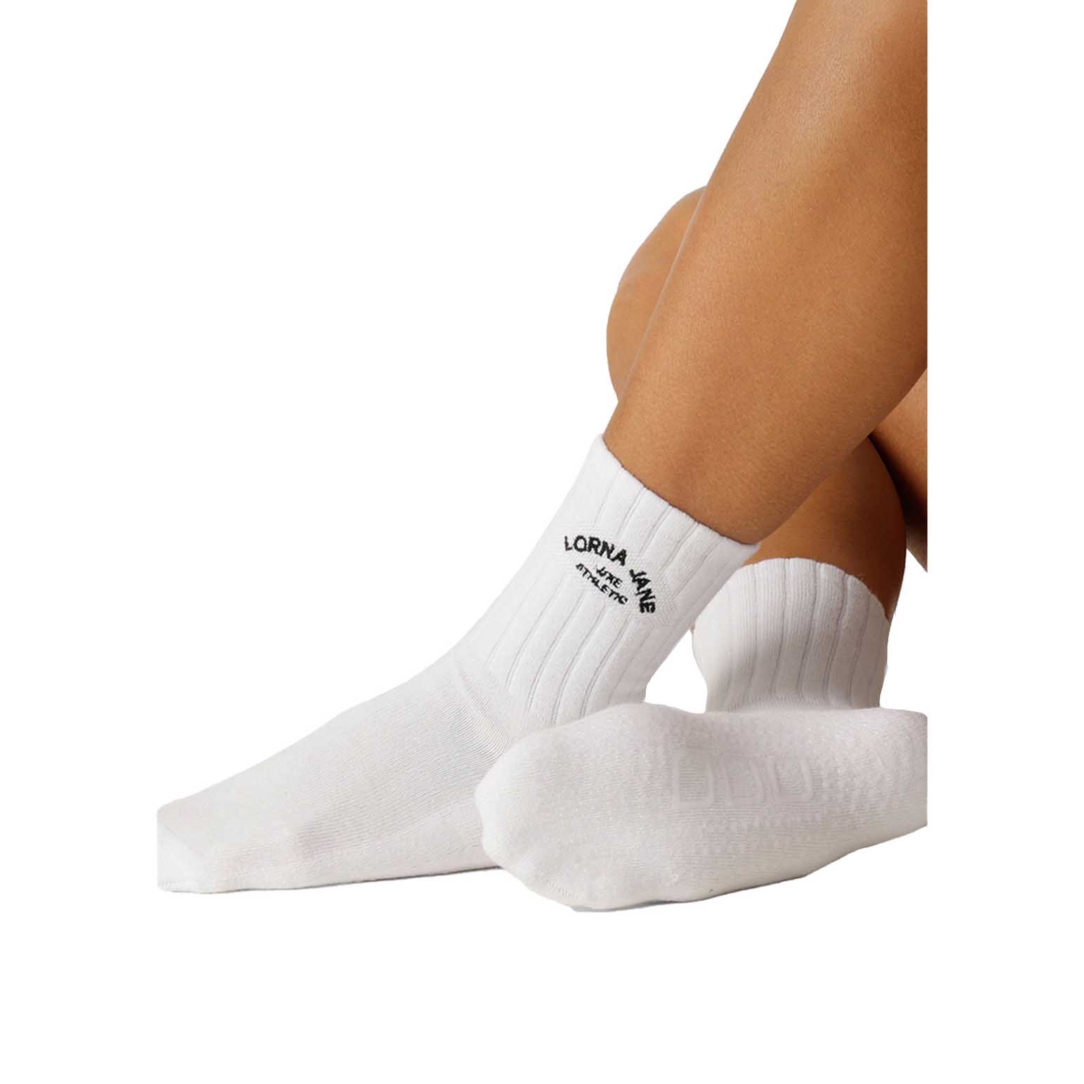 Lorna Jane Lotus Pilates Grip Crew Socks