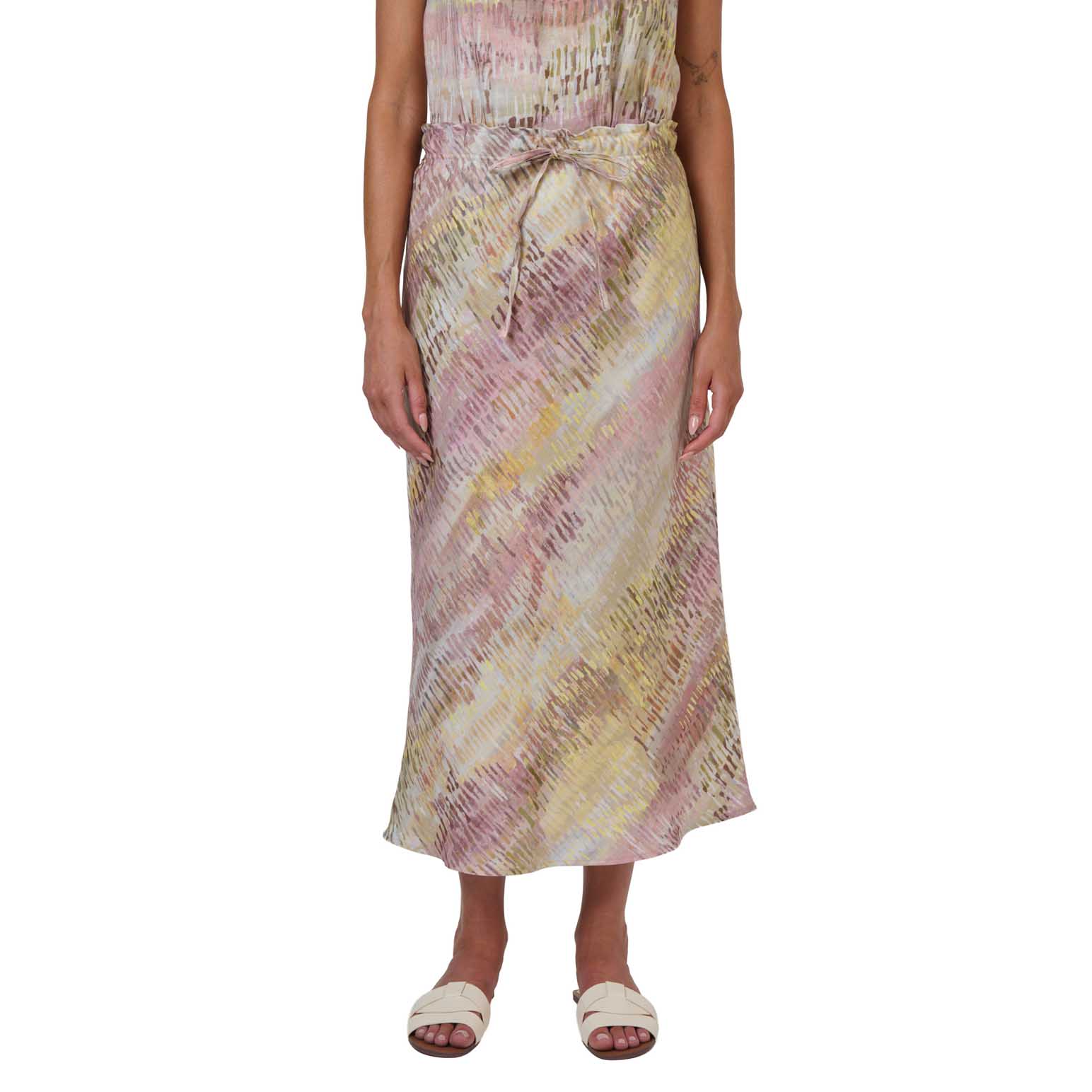 Naturals By O & J Jardin Linen Skirt