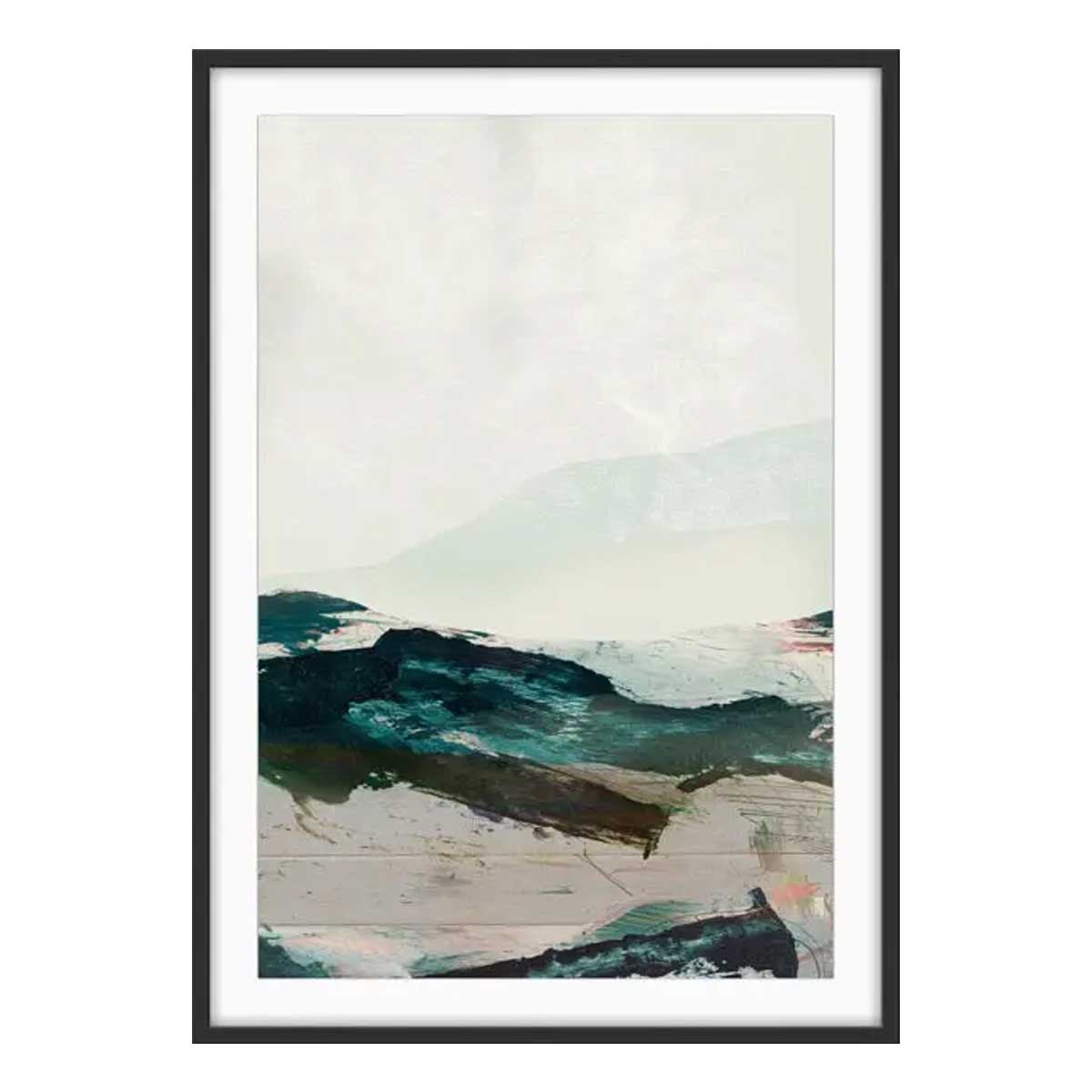 Mountains No2 by Dan Hobday A2 Framed Print