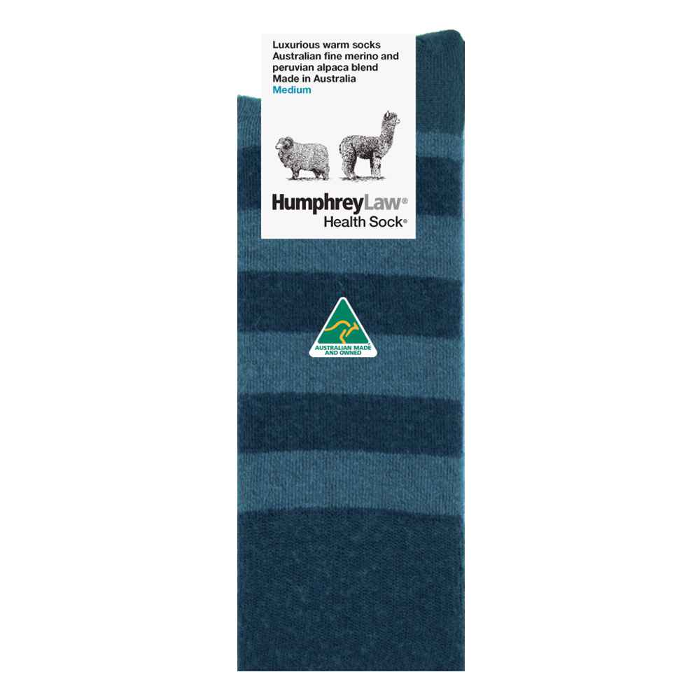 Humphrey Law Alpaca-Wool Stripe Sock - Small