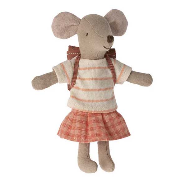 Maileg Tricycle Mouse Big Sister Coral 2024