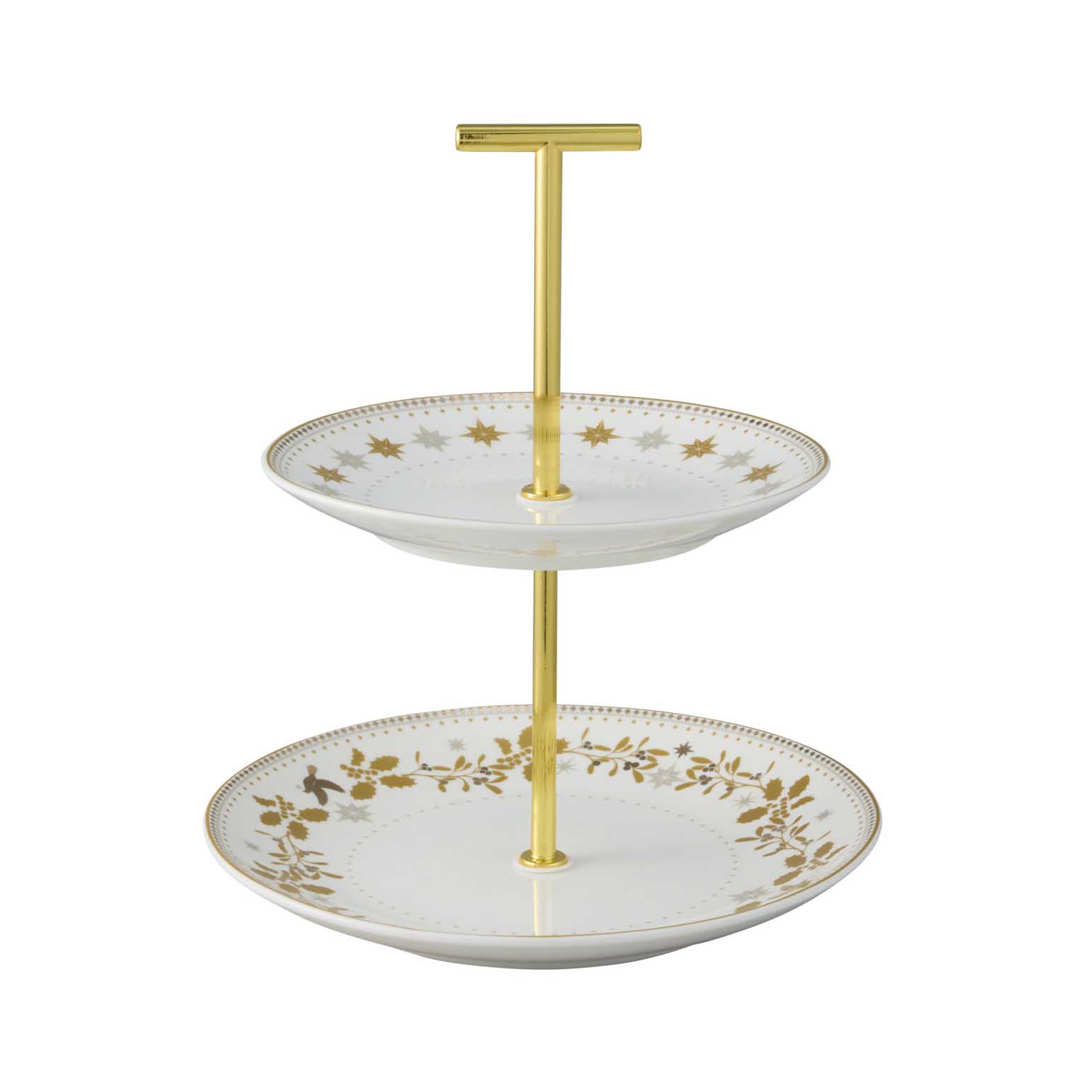 Maxwell & Williams White Christmas 2 Tiered Cake Stand Gift Boxed