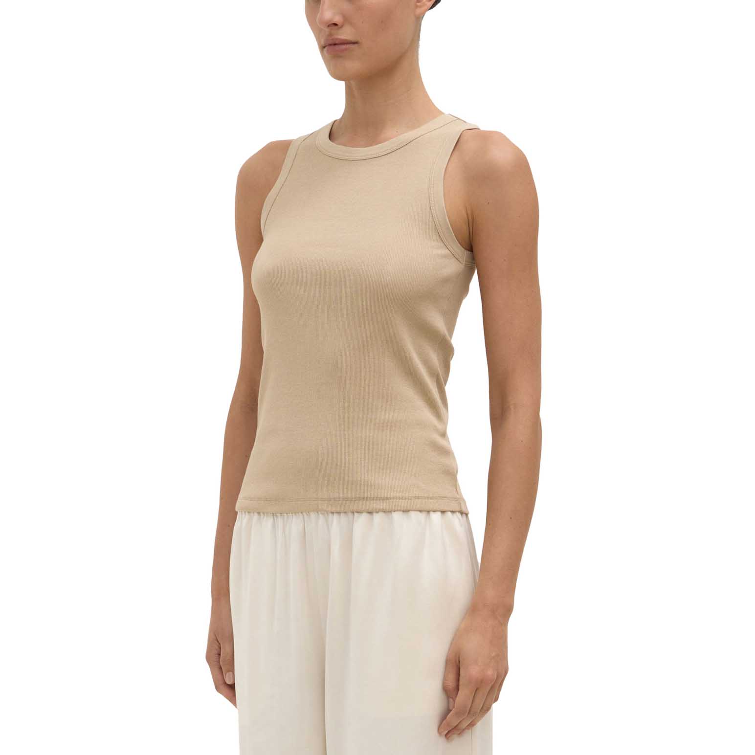 Assembly Label Nika Rib Tank Tan