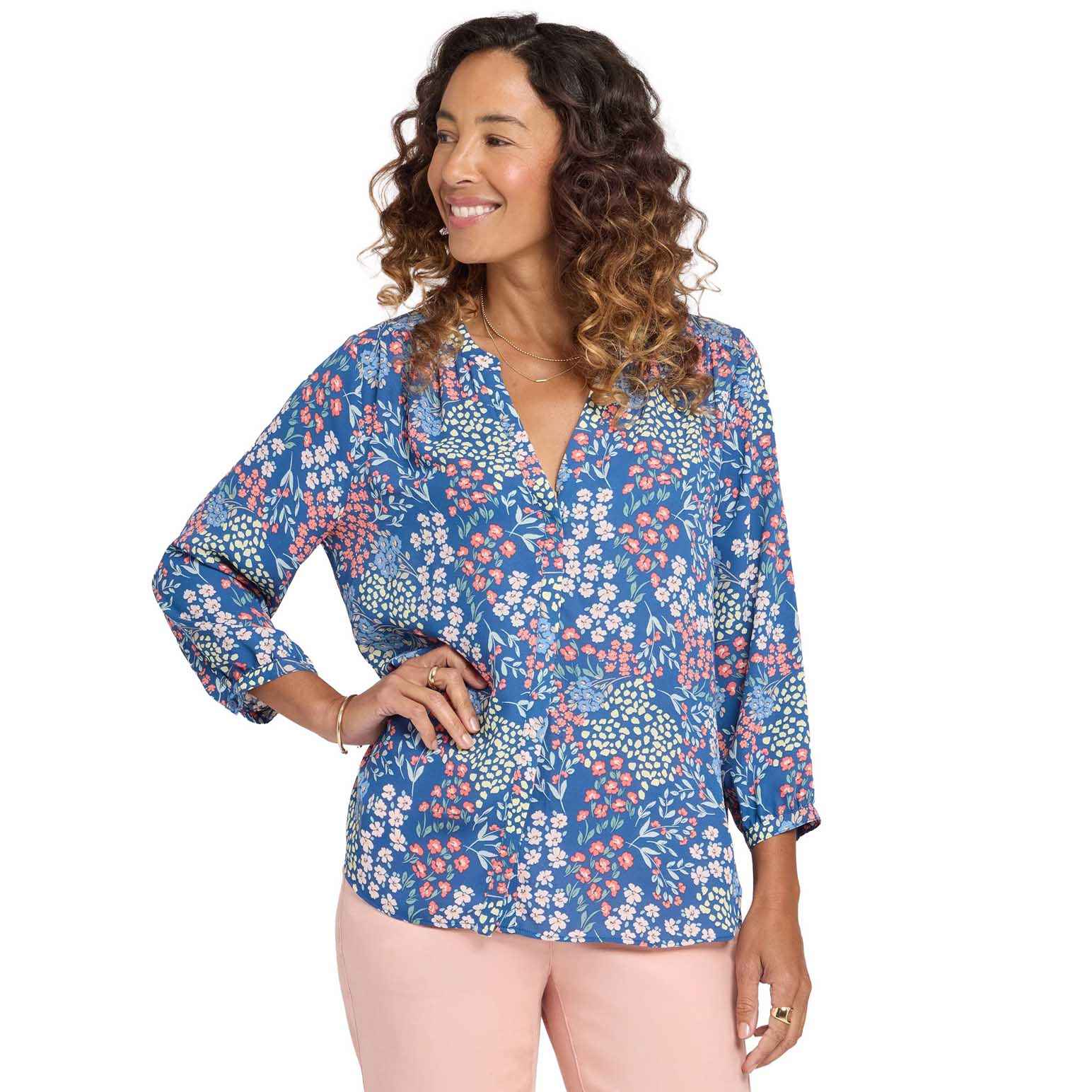 NYDJ Pintuck Blouse