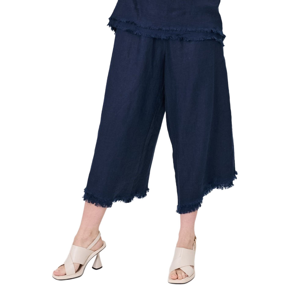 Lemon Tree Nicole Linen Pant Navy