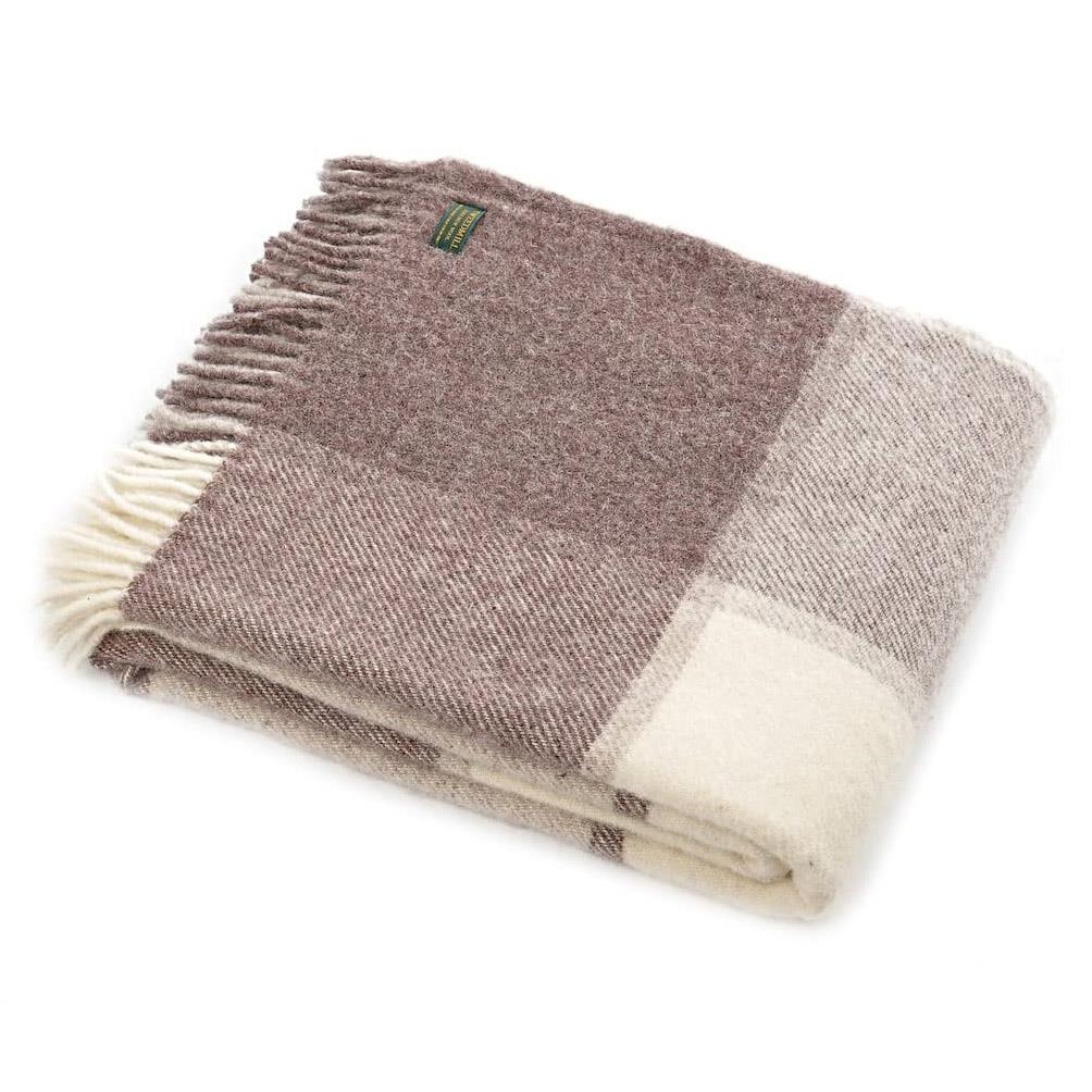 Tweedmill Pure New Wool Block Check Jacob Throw