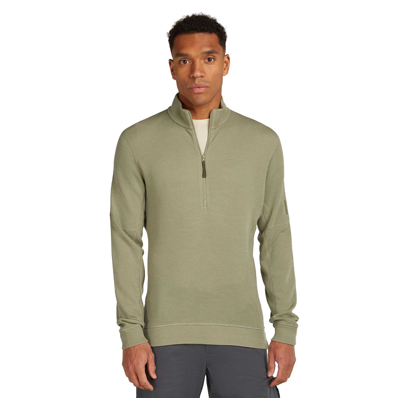 Icebreaker M Merino 260 Waffle Knit Wander LS Half Zip