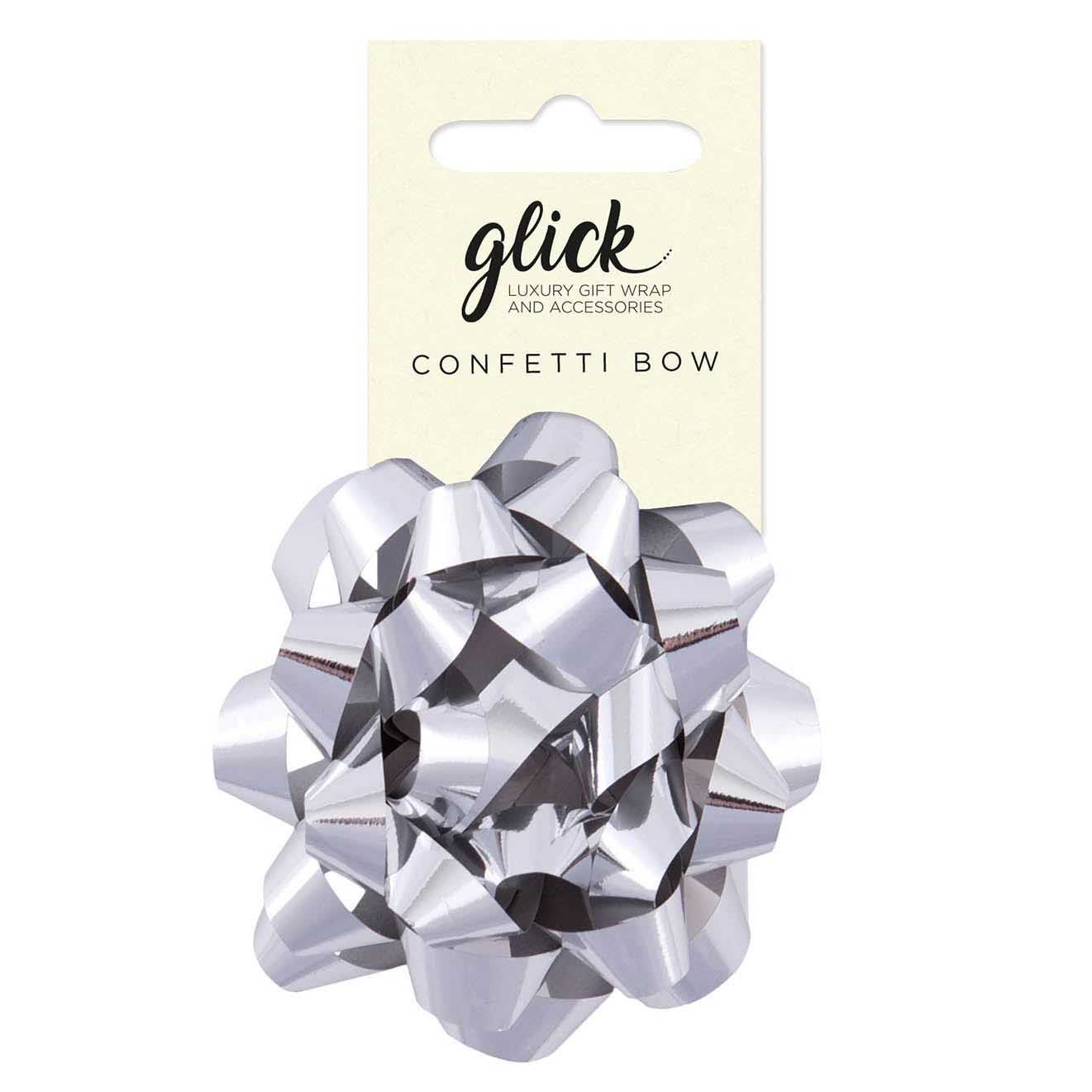 Image Gallery Metallic Silver Glick Bow
