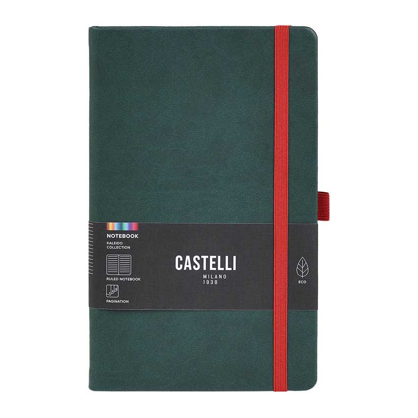 Castelli Kaleido Mid Ruled Pine Notebook