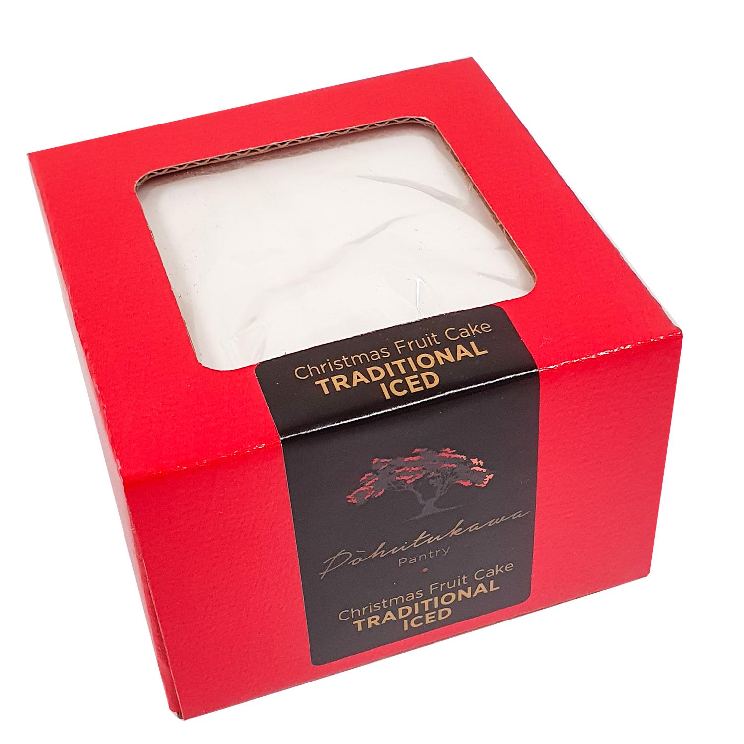 Pohutukawa Pantry Traditional Christmas Fruit Cake Top Iced 300g