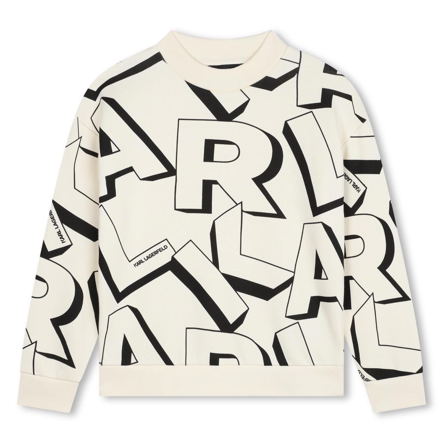 Karl Lagerfeld Printed Jersey Sweatshirt 10Y - 16Y