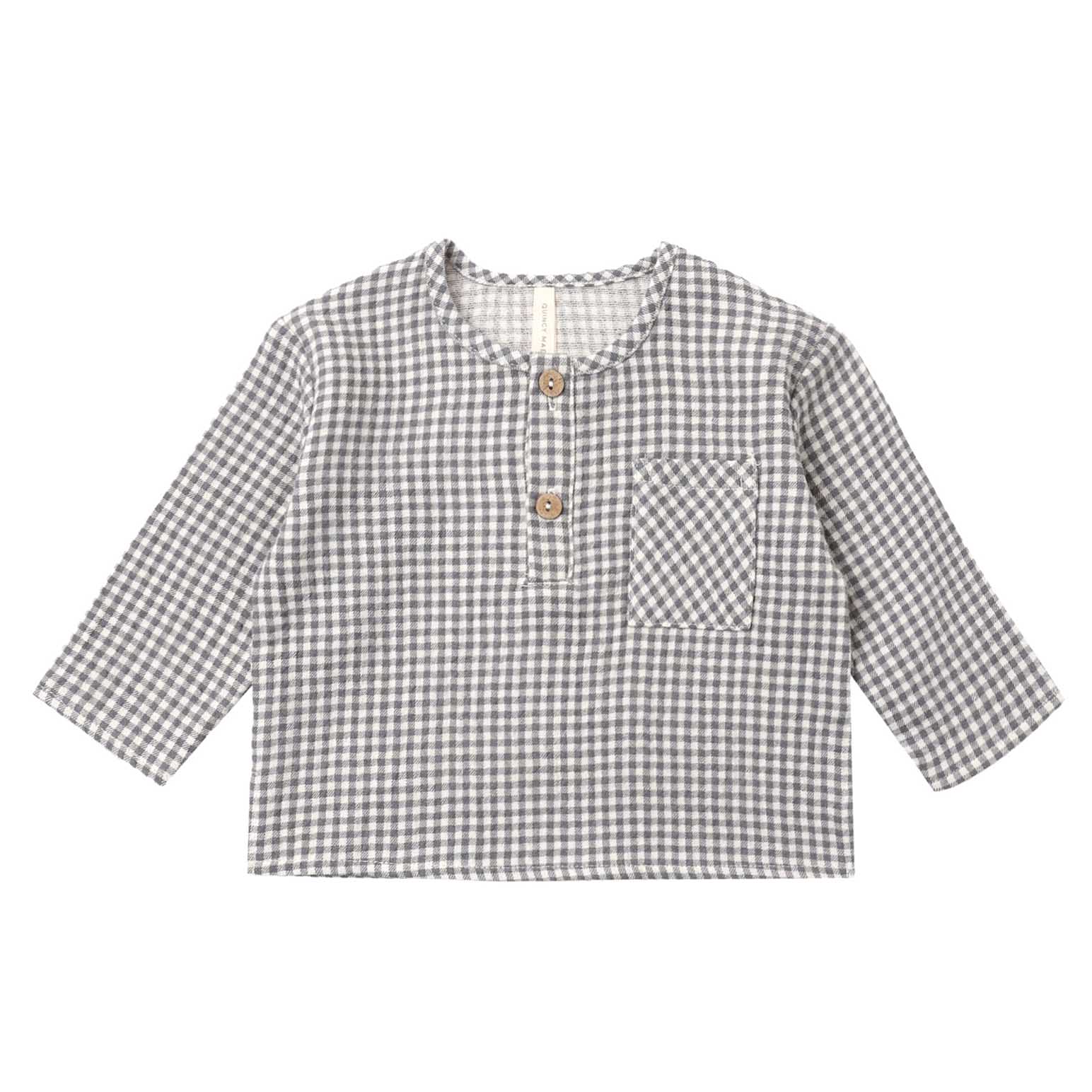 Quincy Mae Rory Shirt Gingham 3-24M