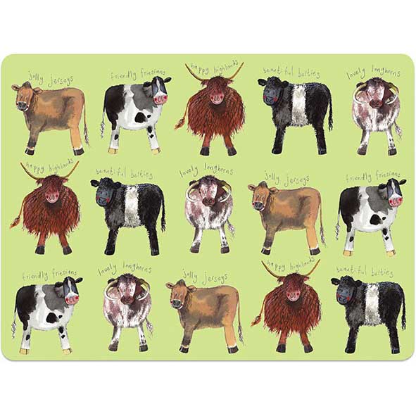 Alex Clark Cows Placemat