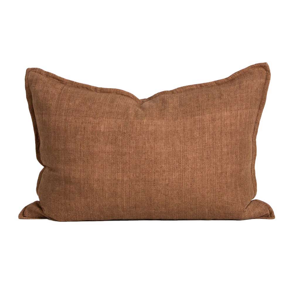 Baya Arcadia Cushion With Feather Inner - Chestnut 40x60cm