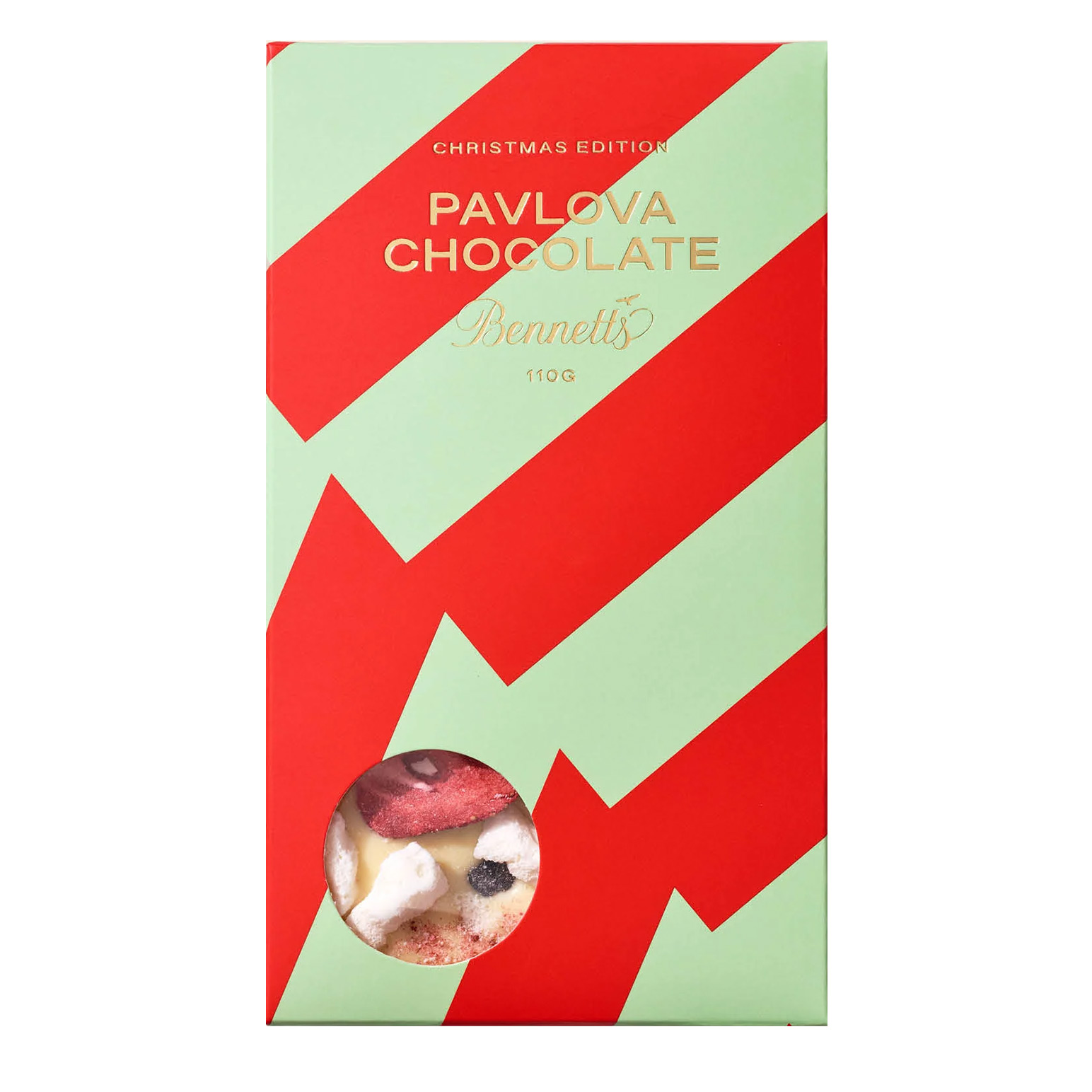 Bennetts of Mangawhai Christmas Collection Pavlova Chocolate Bar 110g