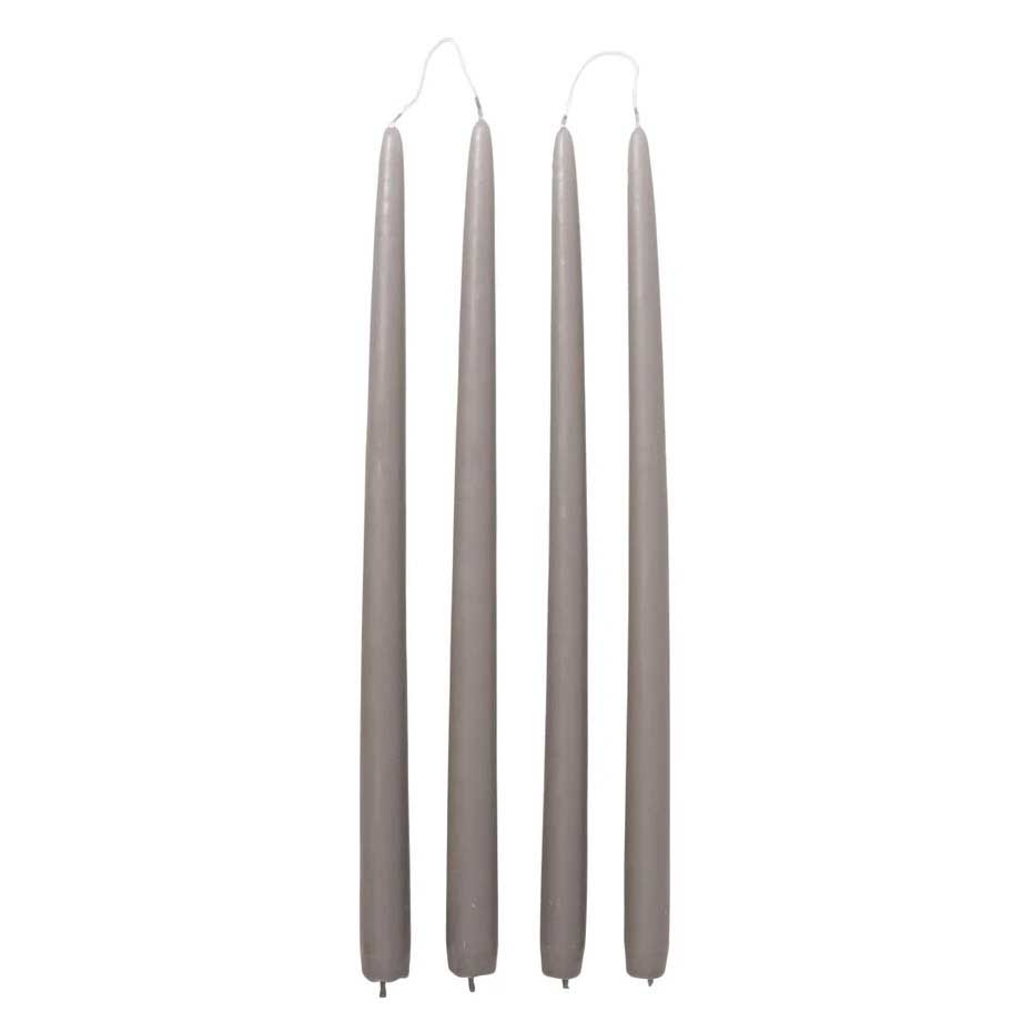 Broste Candle Taper Set Of 4 H380 - Linen