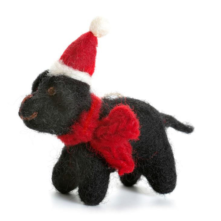 Amica Felt Mini Black Labrador 6cm