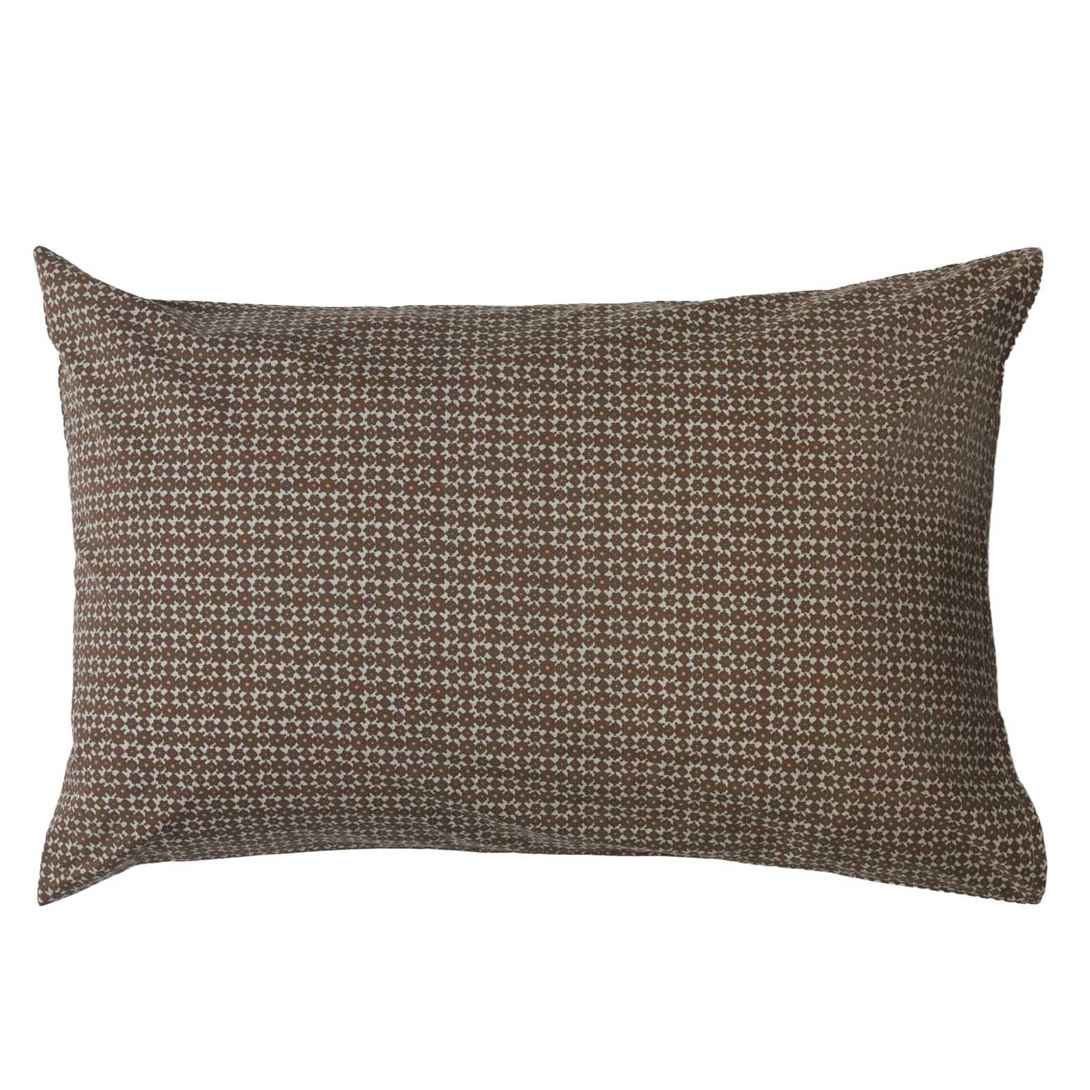Citt&agrave; Porto Pillowcase Pair Cocoa/Miso 76x50cm