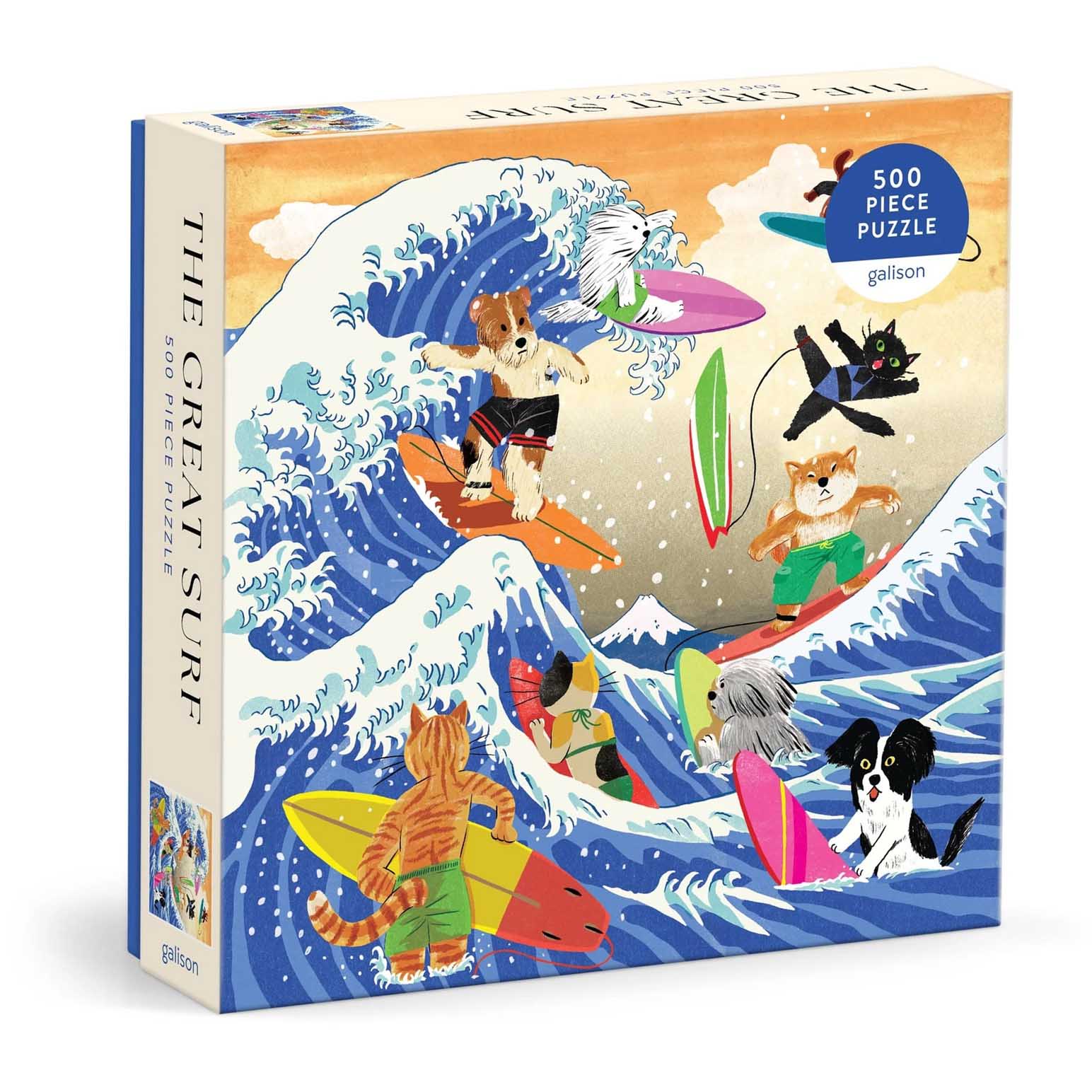 Galison Yeji Yun The Great Surf 500 Piece Puzzle