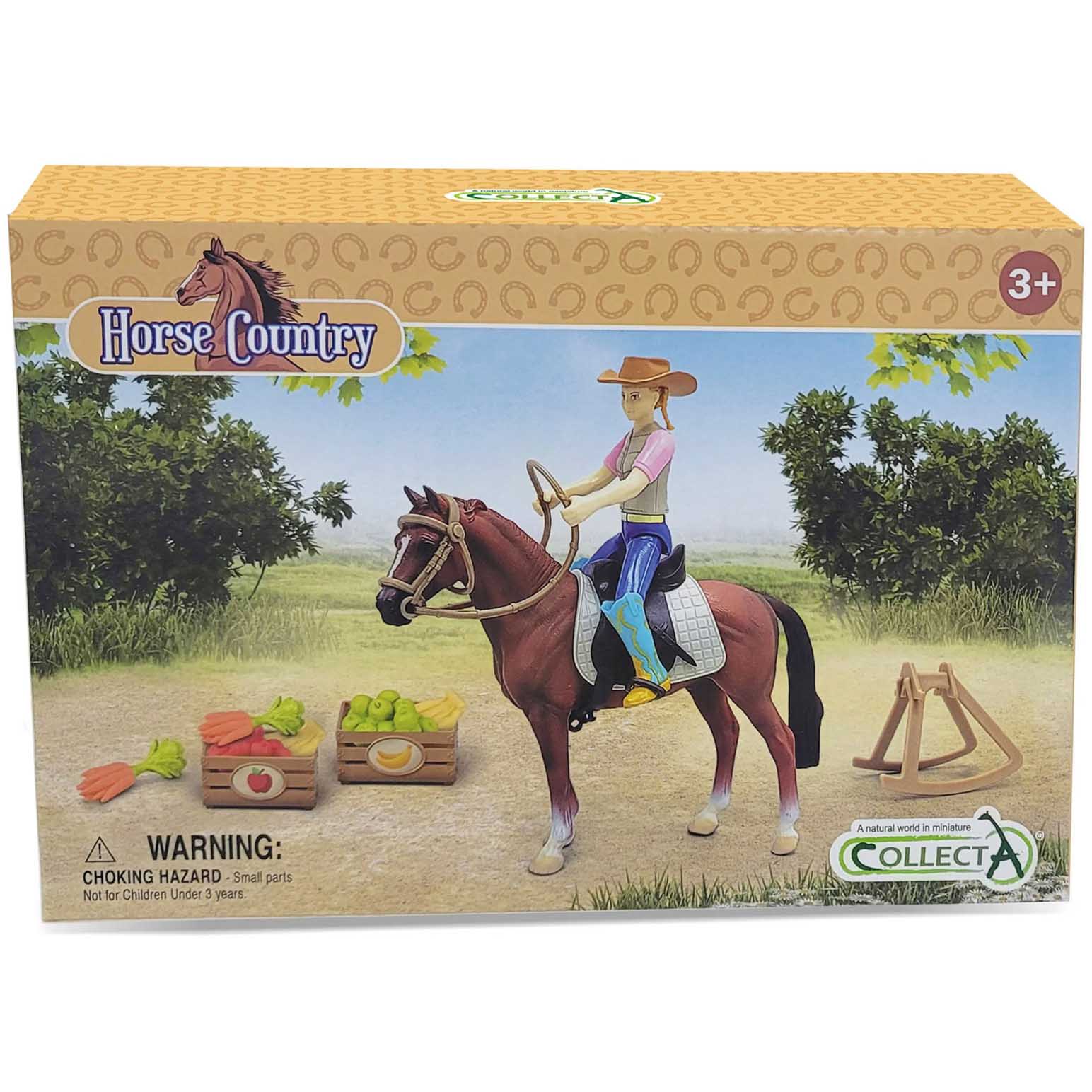Collecta Rider & Accessories With Horsebox Set