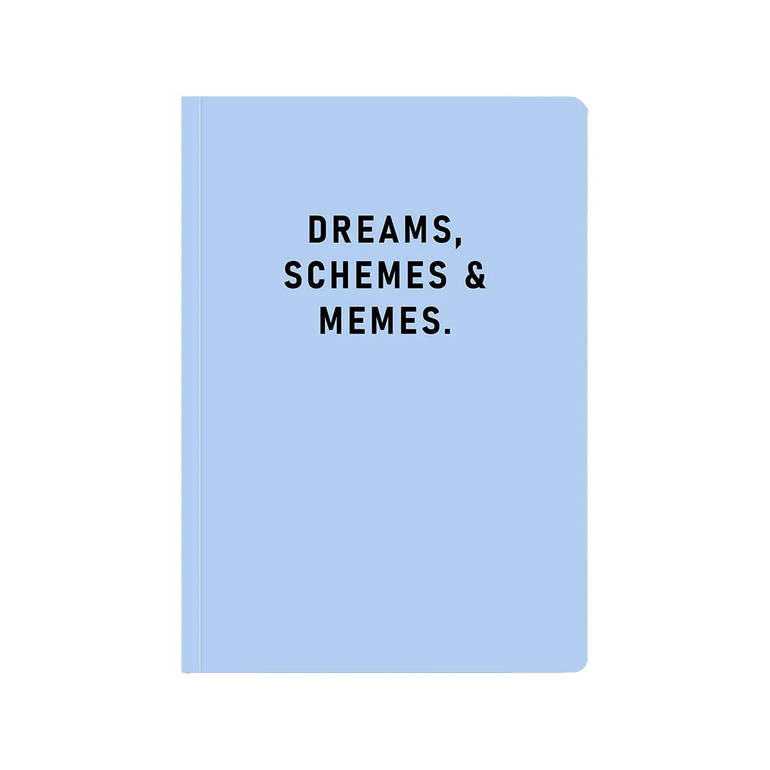 Oh Deer Dreams, Schemes & Memes A5 Soft Cover Notebook