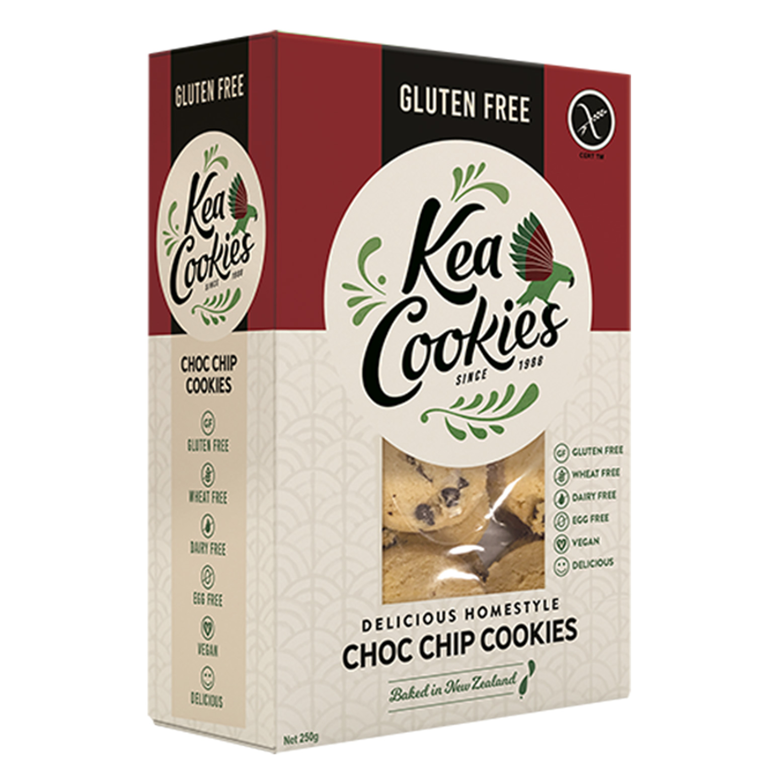 Kea Cookies Gluten Free Homestyle Choc Chip 250g