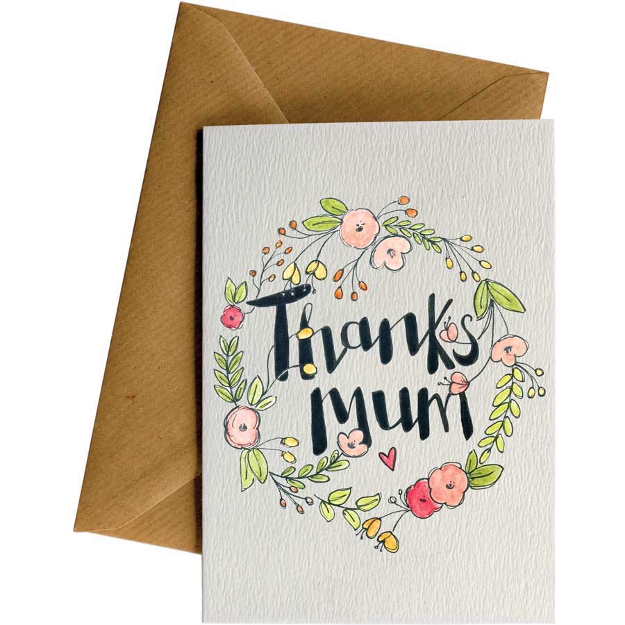 Little Difference Thanks, Mum Wreath Card