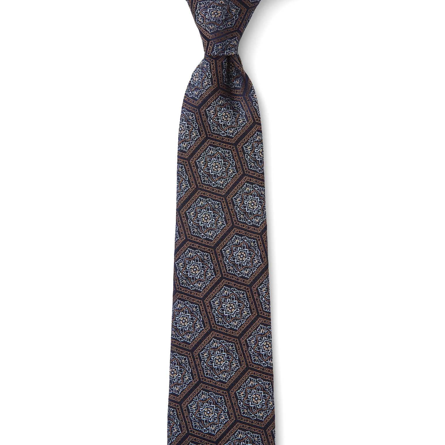 Cambridge Hex Foulard 7.5cm Tie