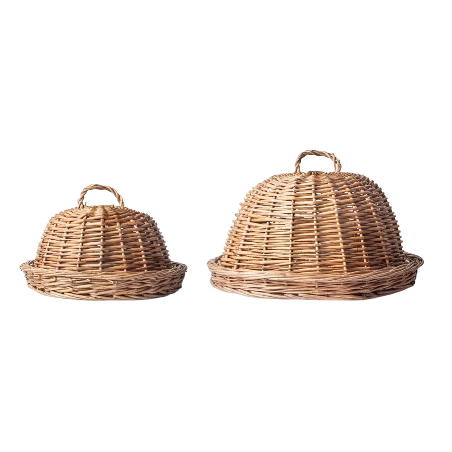 French Country Set 2 Riviera Woven Round Domes