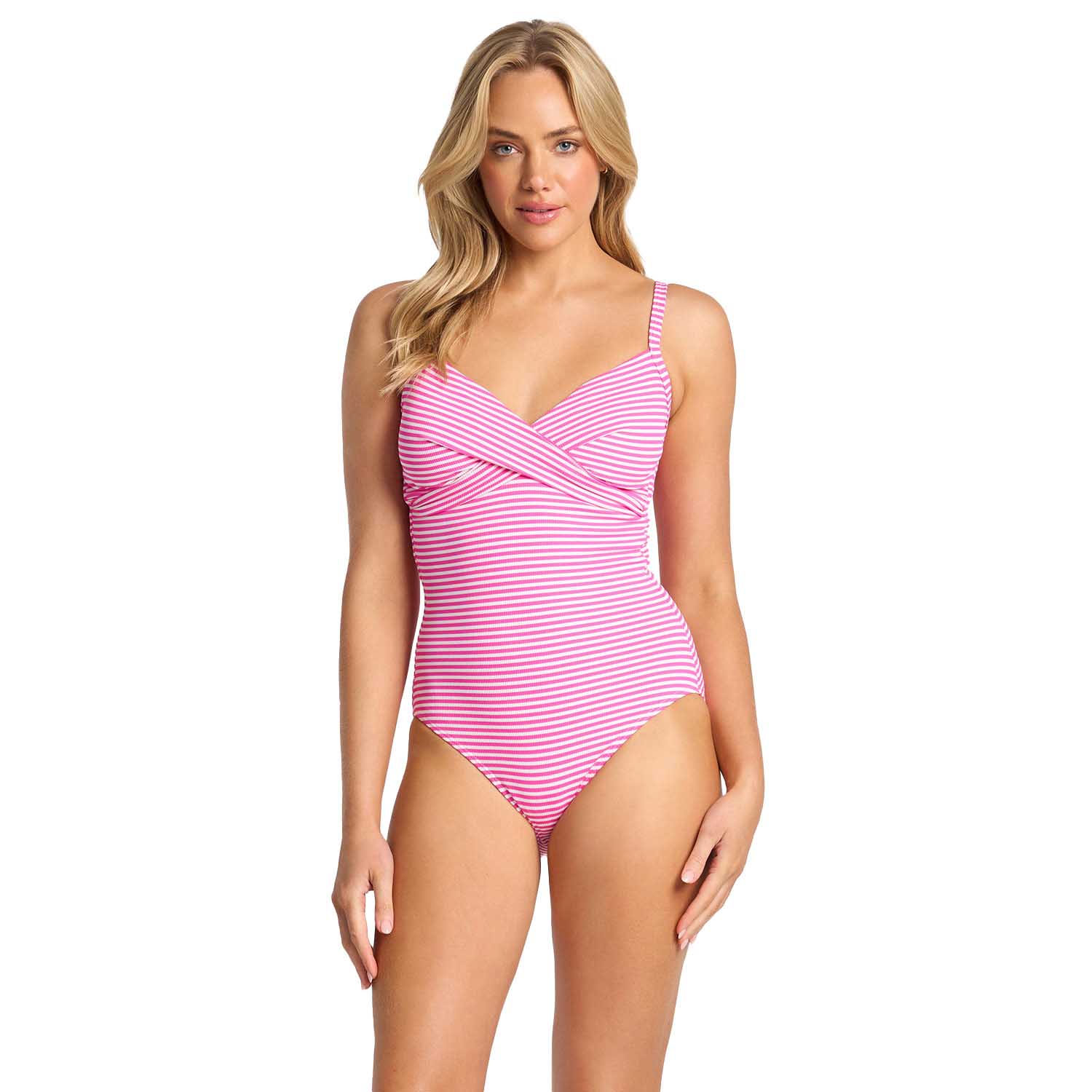 Sunseeker Summer Surf Twist Front One Piece