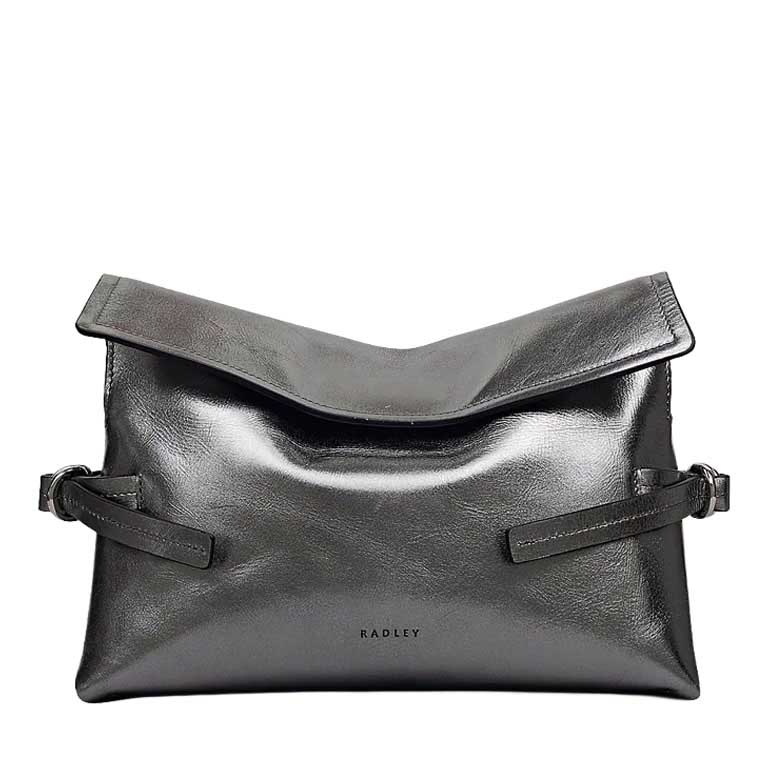 Radley Fleet Street Metallic Medium Flapover Clutch Bag