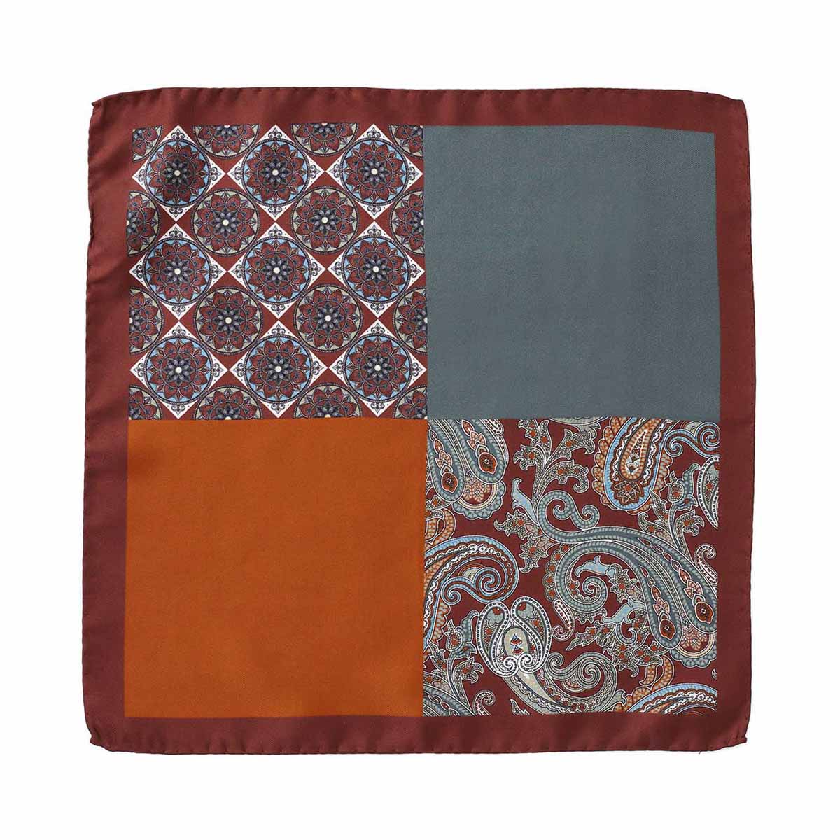 Cambridge Rondelle 4-Way Pocket Square