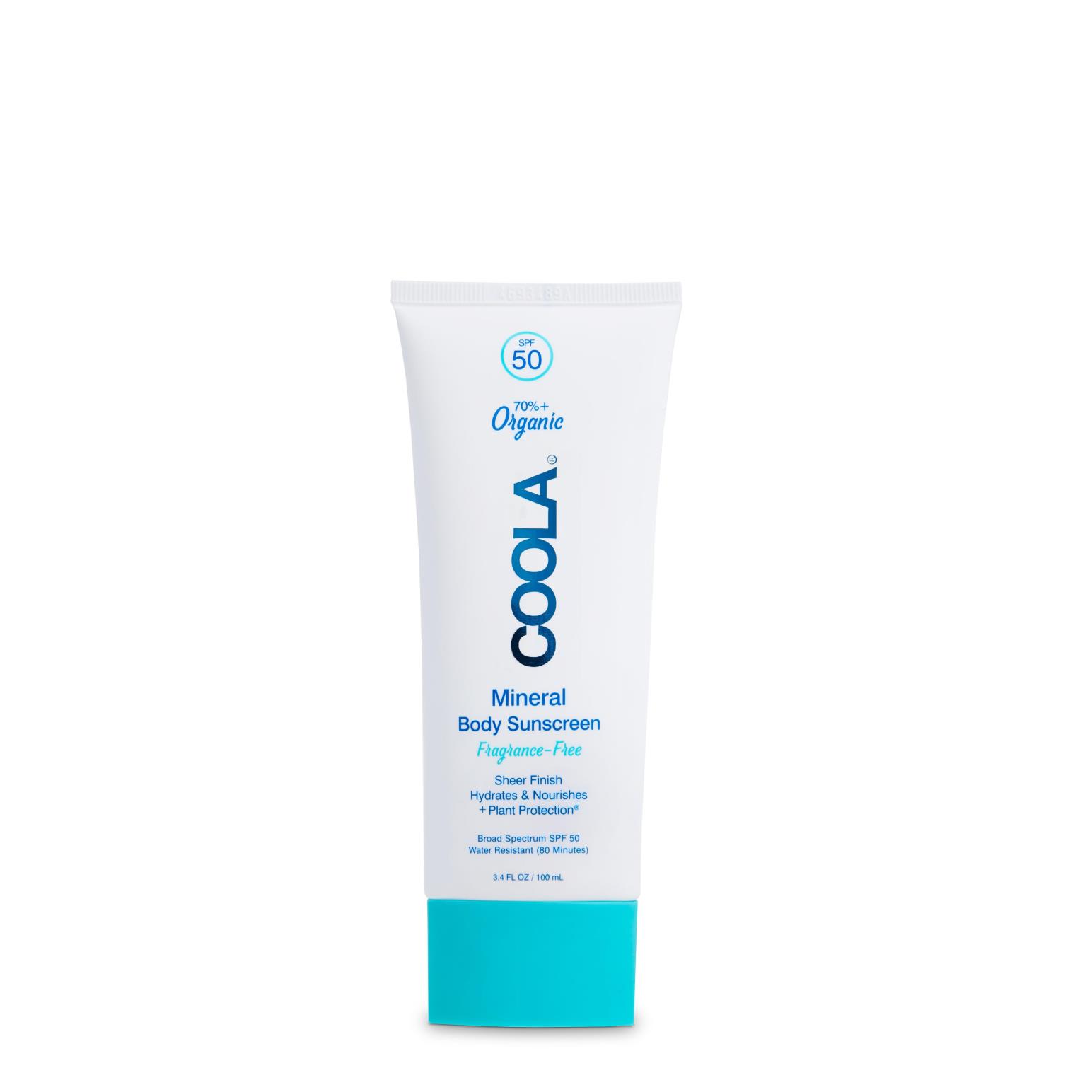 COOLA Mineral Body Sunscreen SPF50 100ml - Fragrance Free