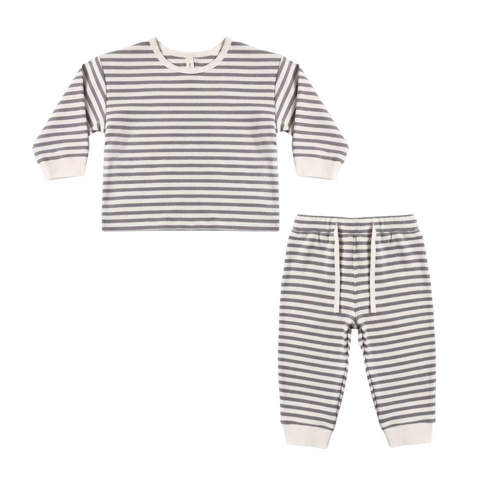 Quincy Mae Cozy Set Stripe 2-5Y