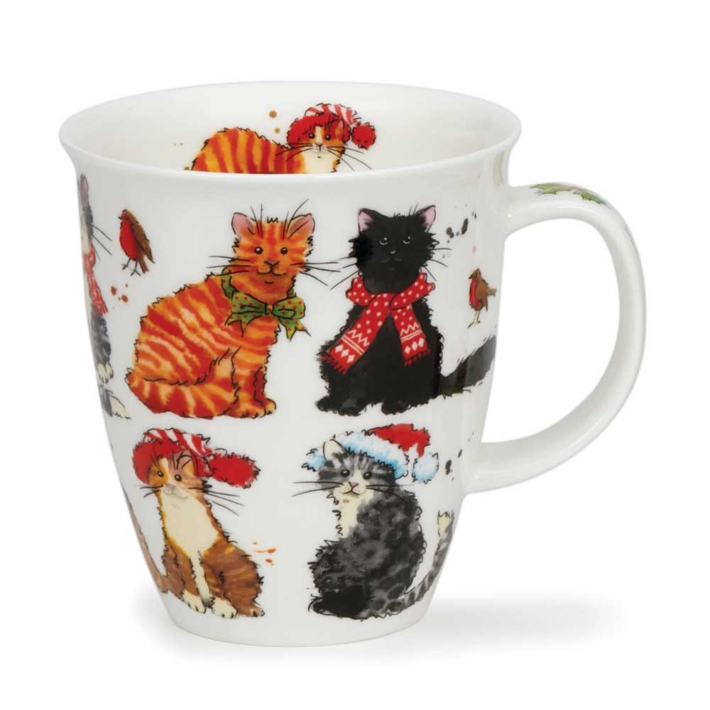 Dunoon Nevis Festive Cats Mug