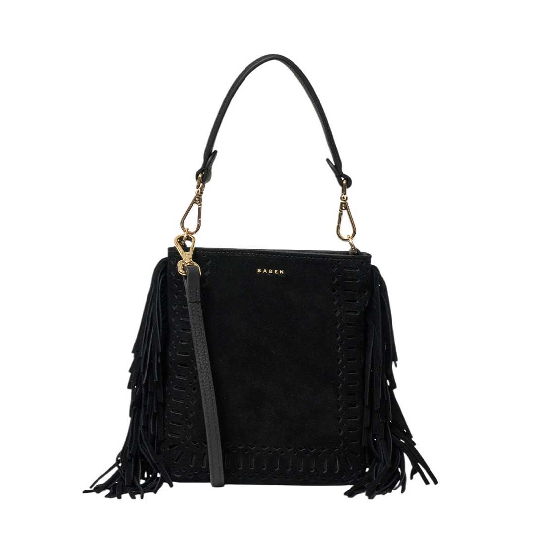SABEN Coco Mini Bag Suede + Fringe