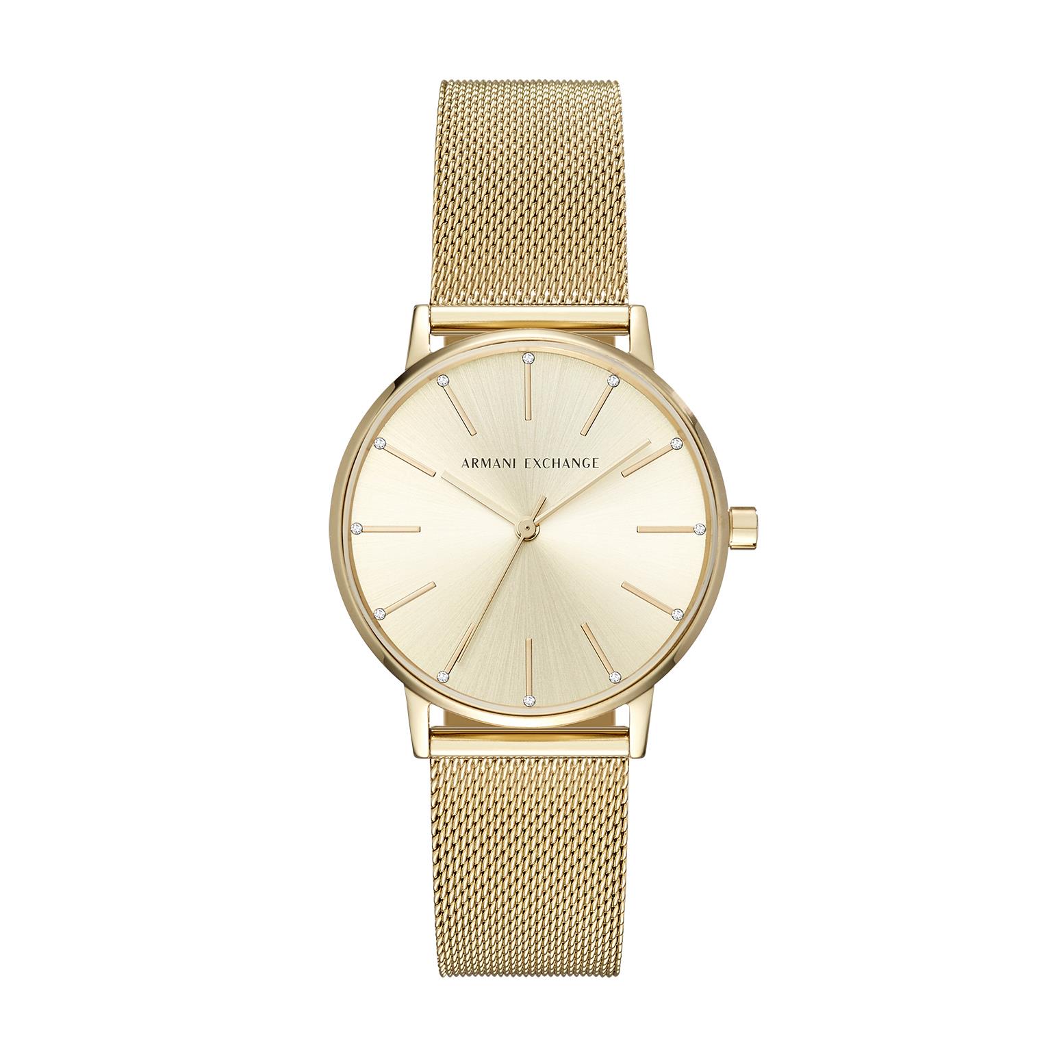 Armani Exchange Lola Gold-Tone Analogue Watch AX5536