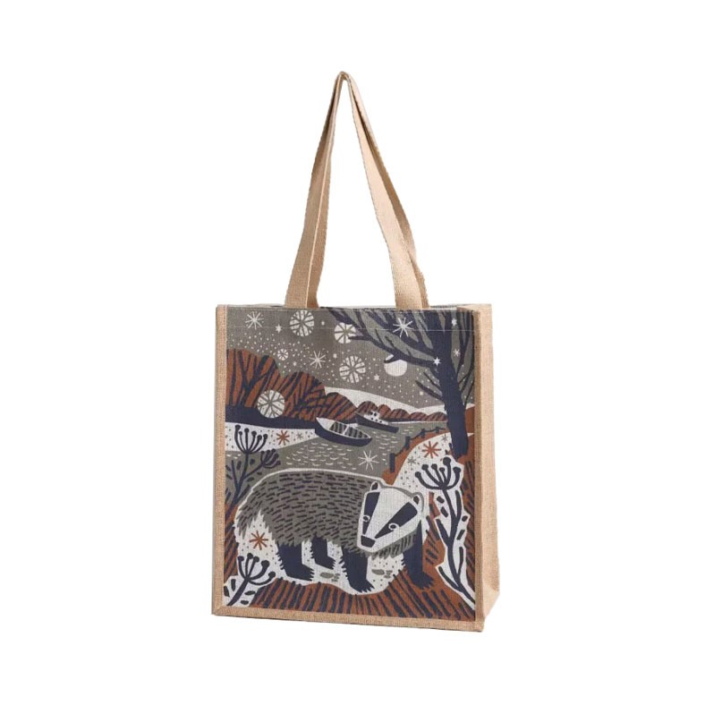 Seasalt Cornwall Jute Shopper Port Navas Badger Acorn