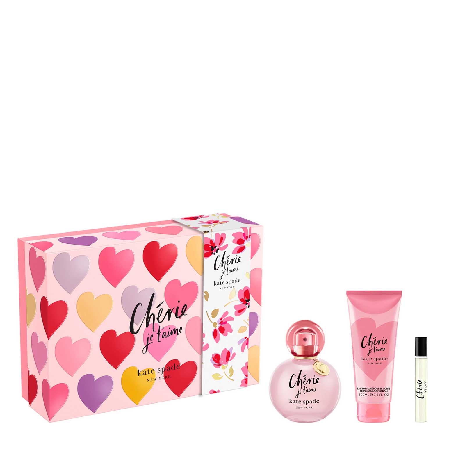 Kate Spade Cherie Je T'Aime 100ml EDP 3Pc Christmas Gift Set