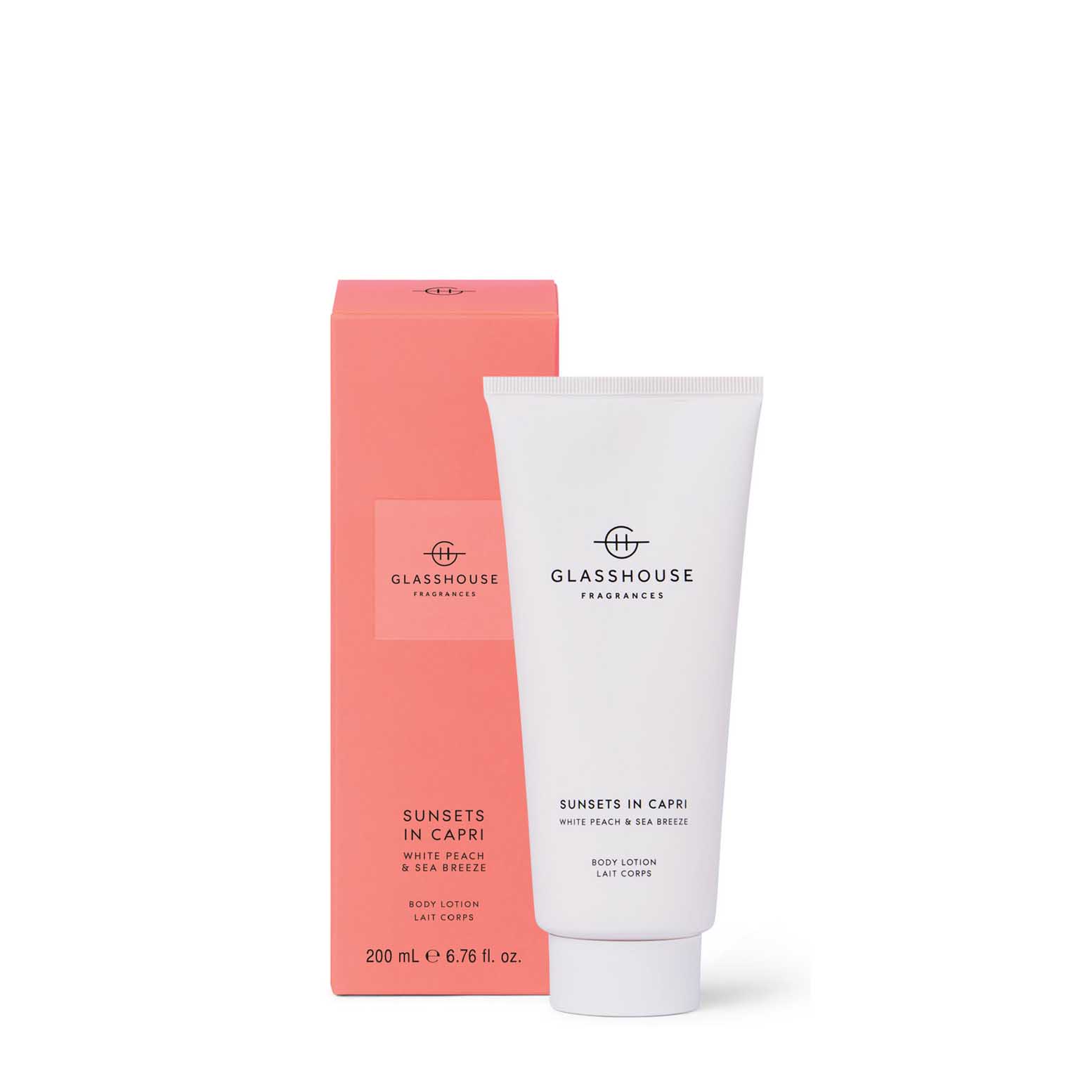 Glasshouse Fragrances Body Lotion 200ml - Sunsets In Capri