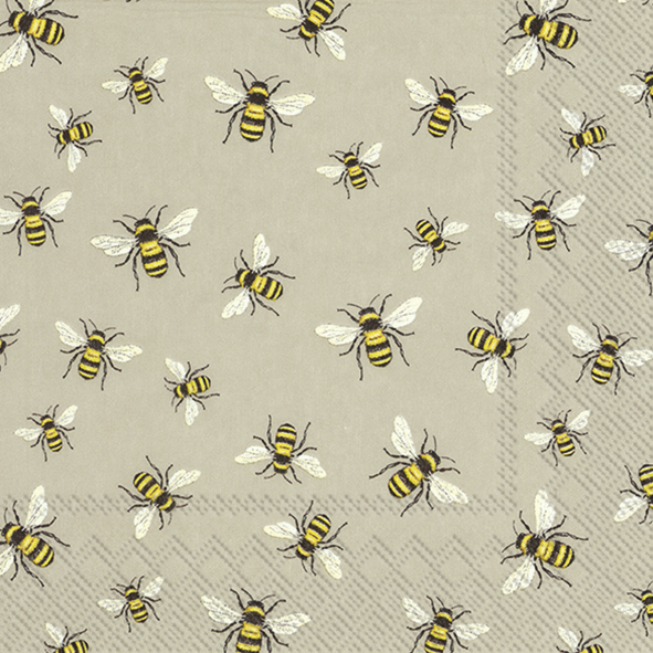 IHR Luncheon Napkin Lovely Bees Linen