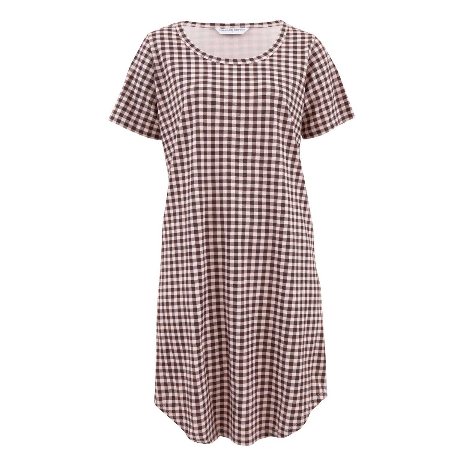 Wallace Cotton Kendra Organic Brushed Cotton Knit Tee Shirt Dress
