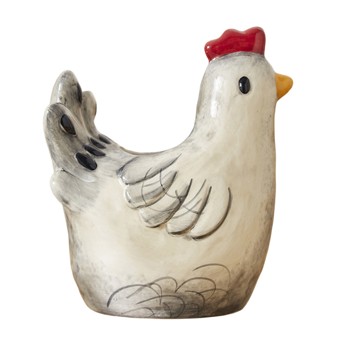Cooksmart Hen House Lane Chicken Shaped Utensil Pot / Vase