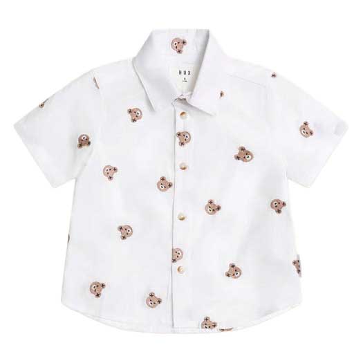 Huxbaby Shortsleeve Huxbear Button Up 6M-2Y