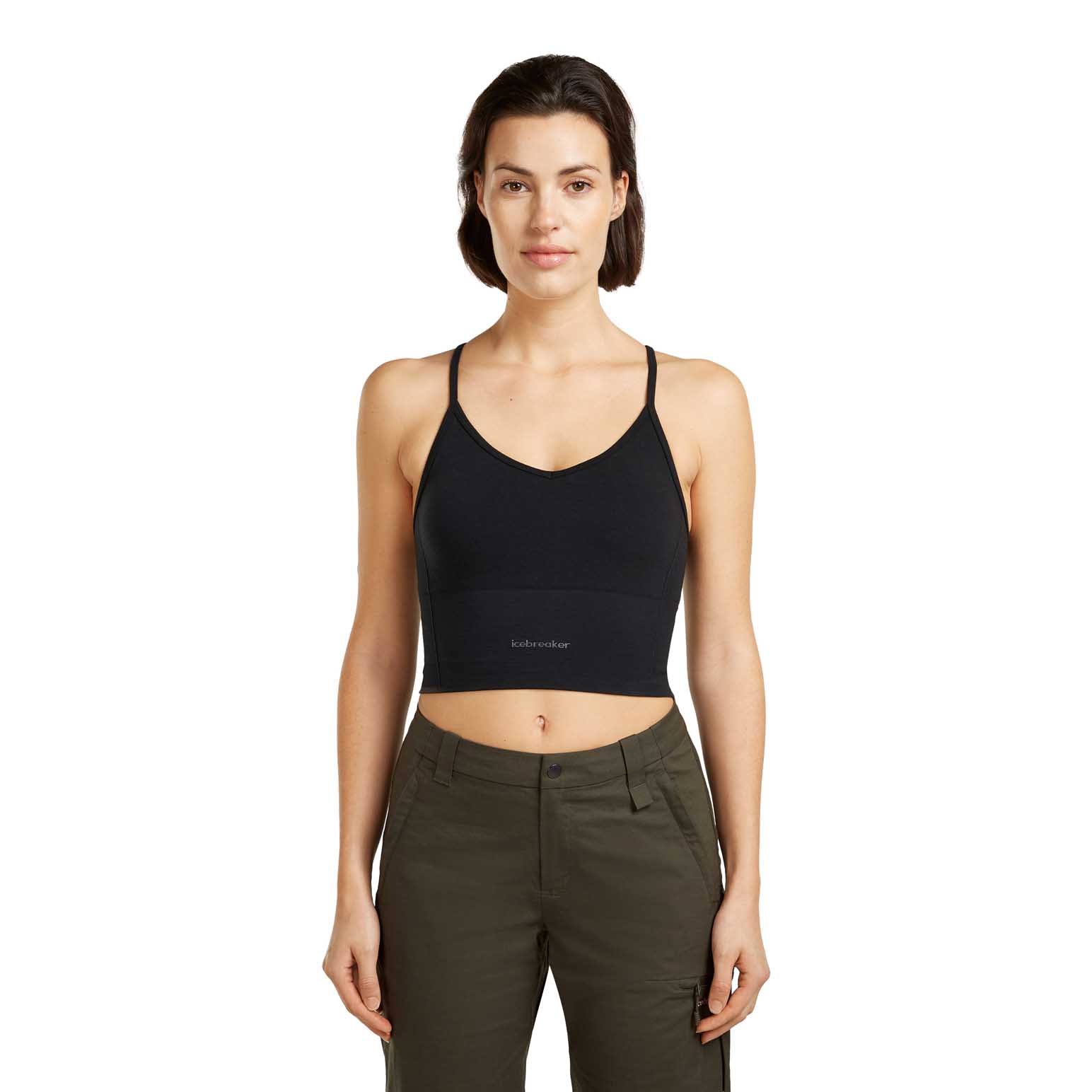 Icebreaker W Merino Blend 260 Seamless Rib Strappy Tank